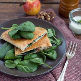 Apple, Walnut & Cheddar Quesadillas