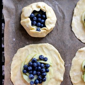 Rustic Blueberry & Apple Tarts