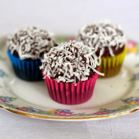 Mini Chocolate and Coconut Cupcakes