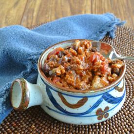 Vegetarian Beef and Sausage Chili