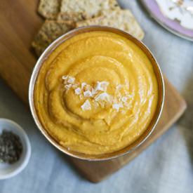 Carrot Harissa Hummus