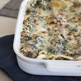 Turkey Spinach Lasagna