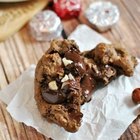 Dark Chocolate Hazelnut Cookies