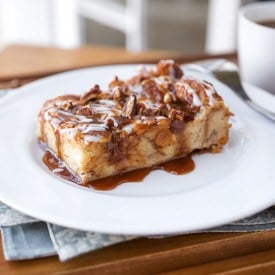 Cinnamon Roll Breakfast “Soufflé”