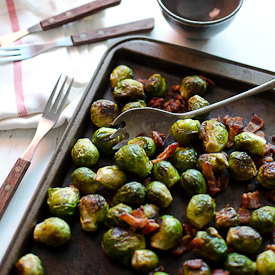 Bacon Roasted Brussels