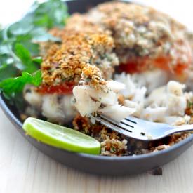 Crunchy Topped Cod Loins
