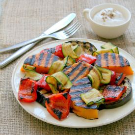 Grilled Veggies with Za’atar Yoghurt