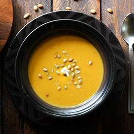 Curried Pumpkin and Apple Soup