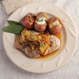 Pork Chops Madeira Bay Butter Sauce