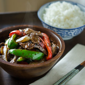 Beef and Peppers Stir-fry