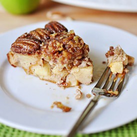 Apple Praline Baked French Toast