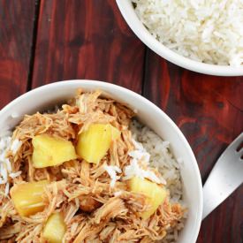 Hawaiian BBQ Chicken over Rice