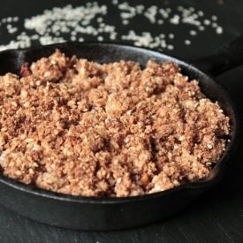 Skillet Apple Sesame Crumble