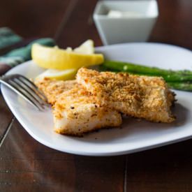 Crispy Fish with Lemon Dill Sauce