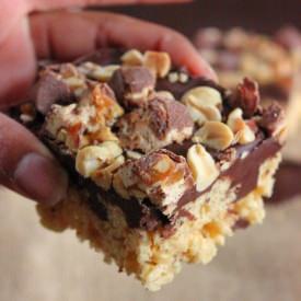 Snicker Rice Krispie Treat