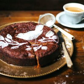 Pear, Date and Coconut Cake