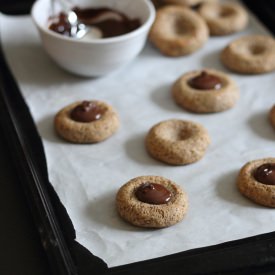 Almond Chocolate Thumbprints