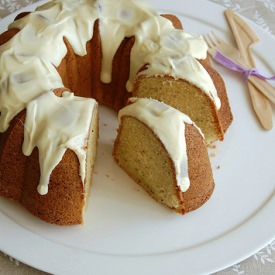 White Chocolate and Hazelnut Cake