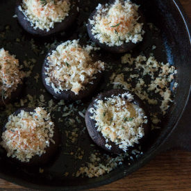 Brie Stuffed Mushrooms