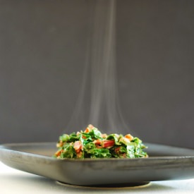 Swiss Chard w/ Shallot Cream Sauce