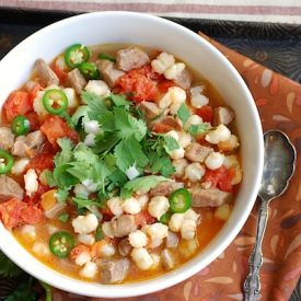 Pork and Hominy Stew (Pozole)