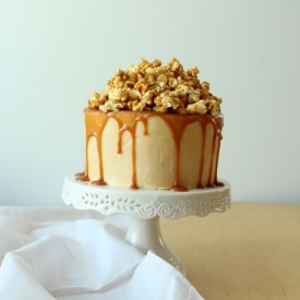 Salted Buttered Caramel Corn Cake