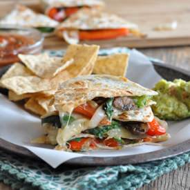 Vegetarian Quesadillas w/ Jalapenos