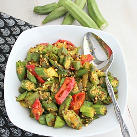 Spicy Curried Okra