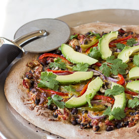 Healthy Vegetarian Mexican Pizza