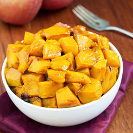 Roasted Apple Cider Glazed Squash
