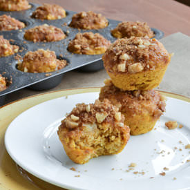 Mini Banana Pumpkin Muffins