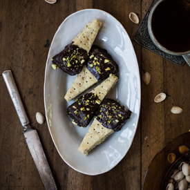 Chocolate Pistachio Shortbread