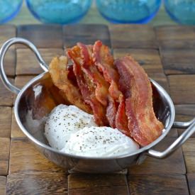 Poached Eggs & Bacon