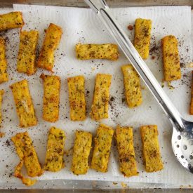 Sumac & Feta Chickpea Polenta Fries