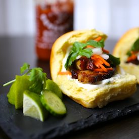 Pork Belly Bánh Mì Sliders