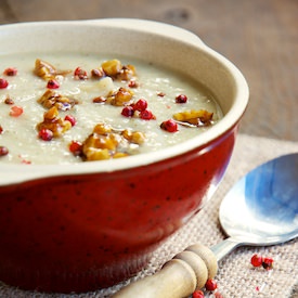 Roasted Parsnip Pear Soup