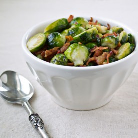 Roasted Brussels Sprouts with Bacon