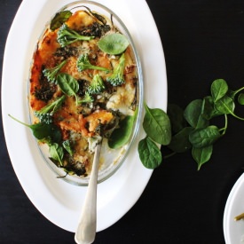 Cauliflower and Broccoli Gratin