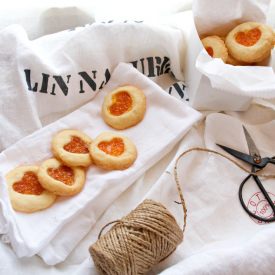 Heart Thimble Cookies