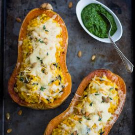 Millet-Stuffed Butternuts