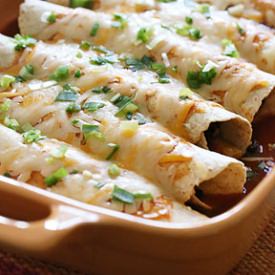 Butternut & Black Bean Enchiladas