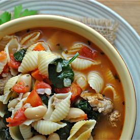 Rustic Tuscan-Style Sausage Soup