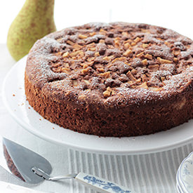 Pear Cake with Red Wine
