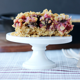 Almond Cherry Coconut Crisp