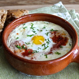 Baked Eggs in Tomato Sauce