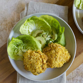 Rosemary-Cornflake Oven Fried Chicken