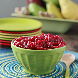 Ginger Pear Cranberry Sauce