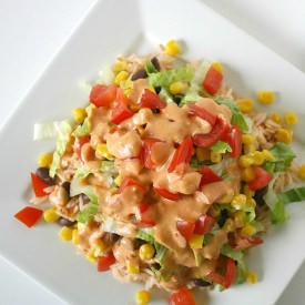 Burrito Bowl with Chipotle Sauce