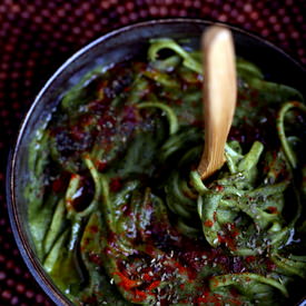 Spinach Alfredo Linguine