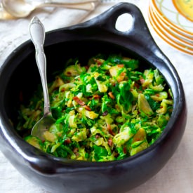 Brussels with Bacon and Caraway